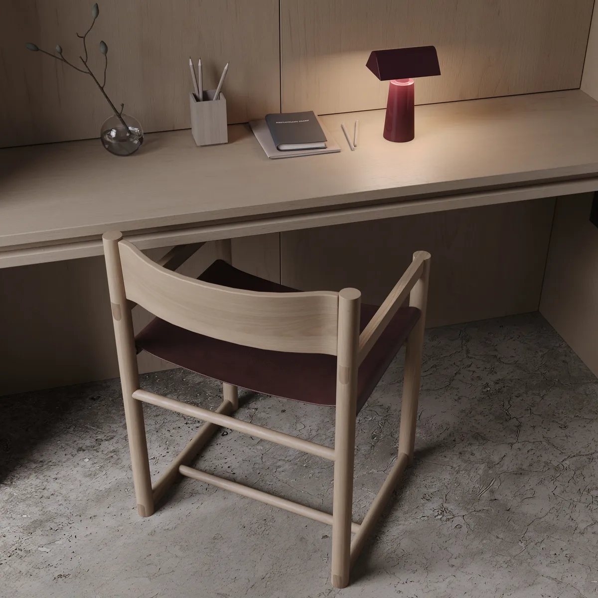 Art room in the Boutique House interior, 3D visualisation