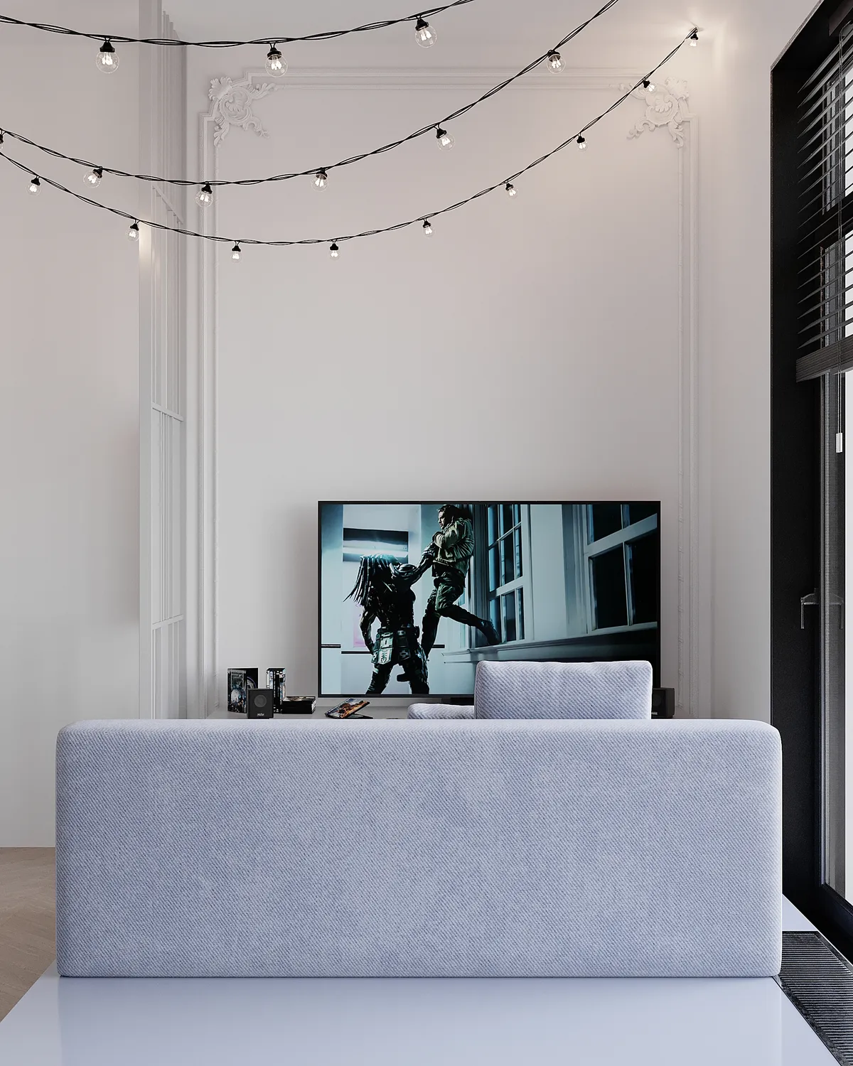 Teenager's room in the Ivory Muse interior, 3D visualisation