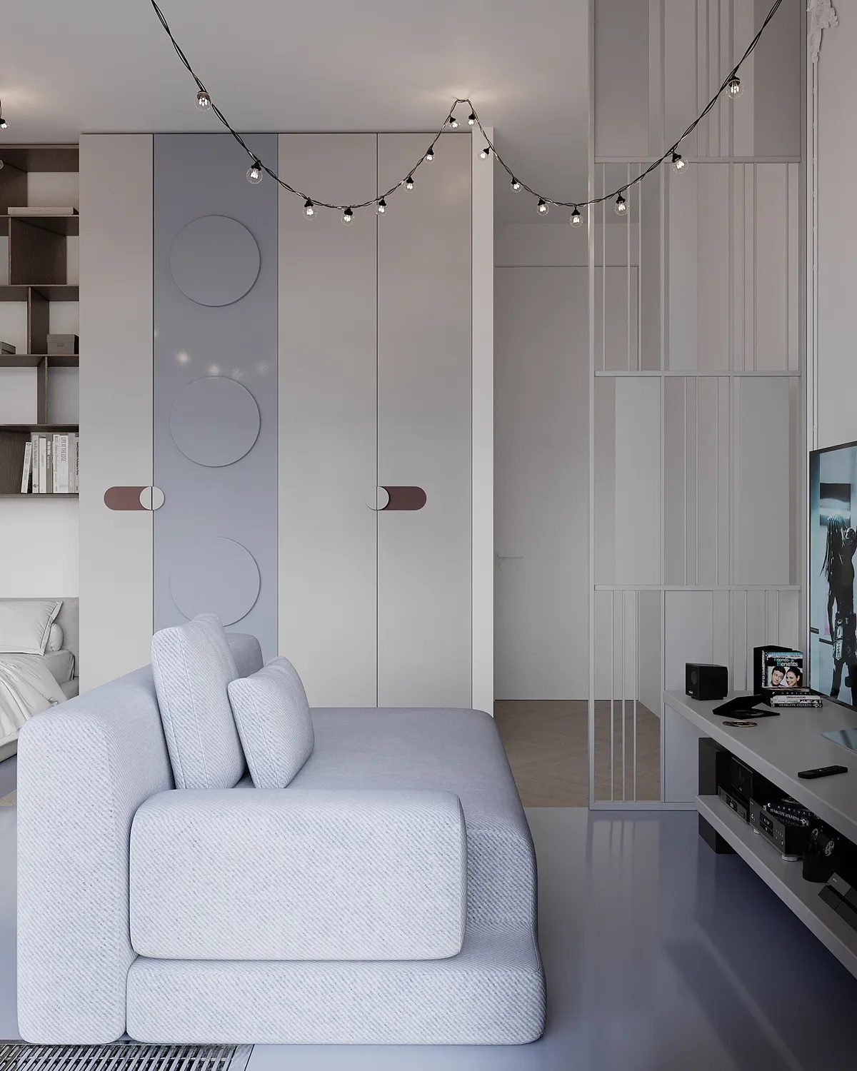 Teenager's room in the Ivory Muse interior, 3D visualisation
