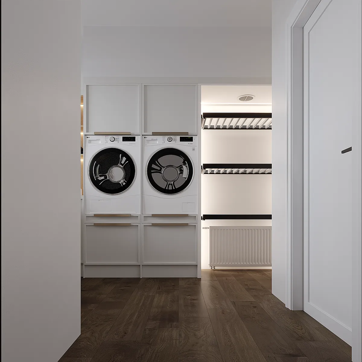 Utility in the Ivory Reverie interior, 3D visualisation