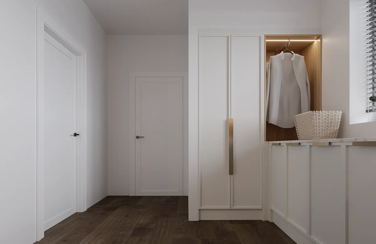 Utility in the Ivory Reverie interior, 3D visualisation