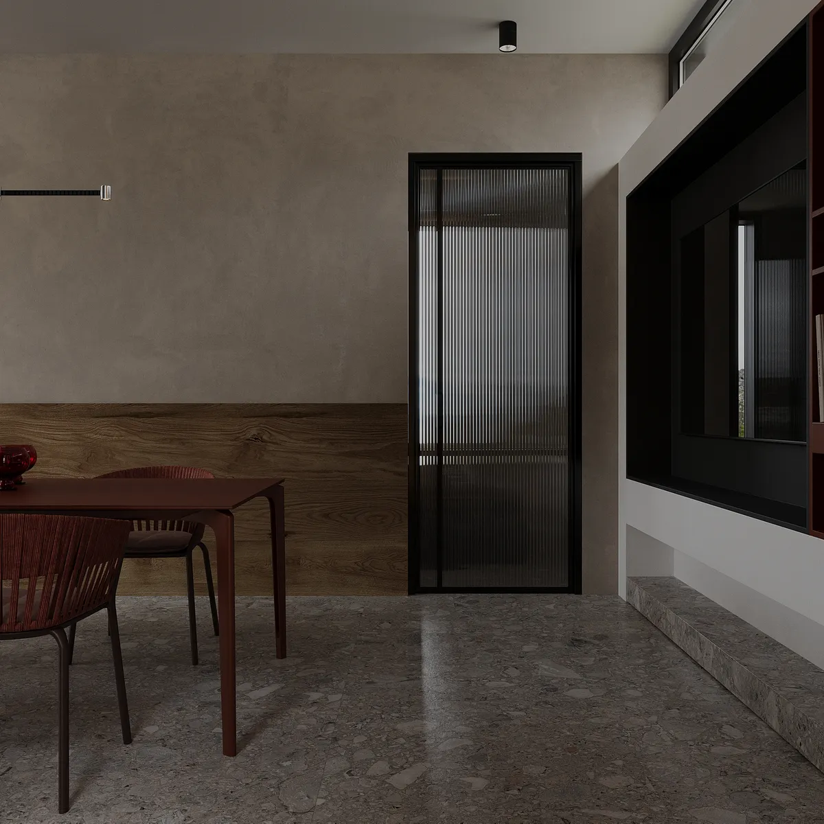 Summer House interior, 3D visualisation