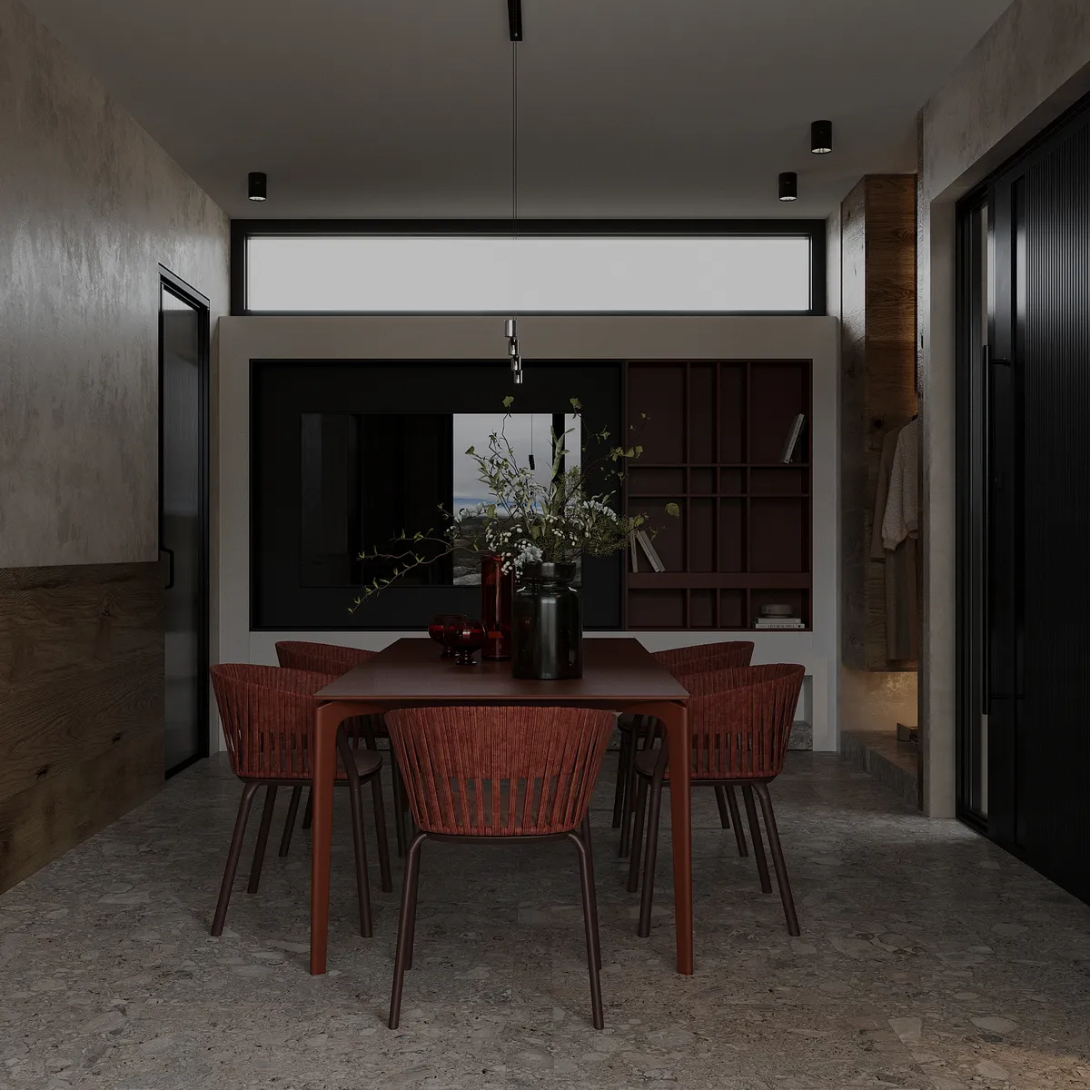 Summer House interior, 3D visualisation