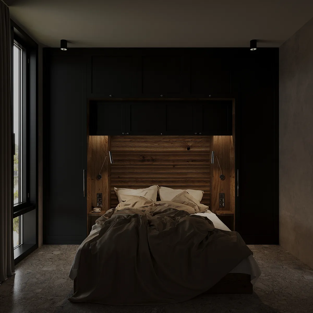 Summer House interior, 3D visualisation