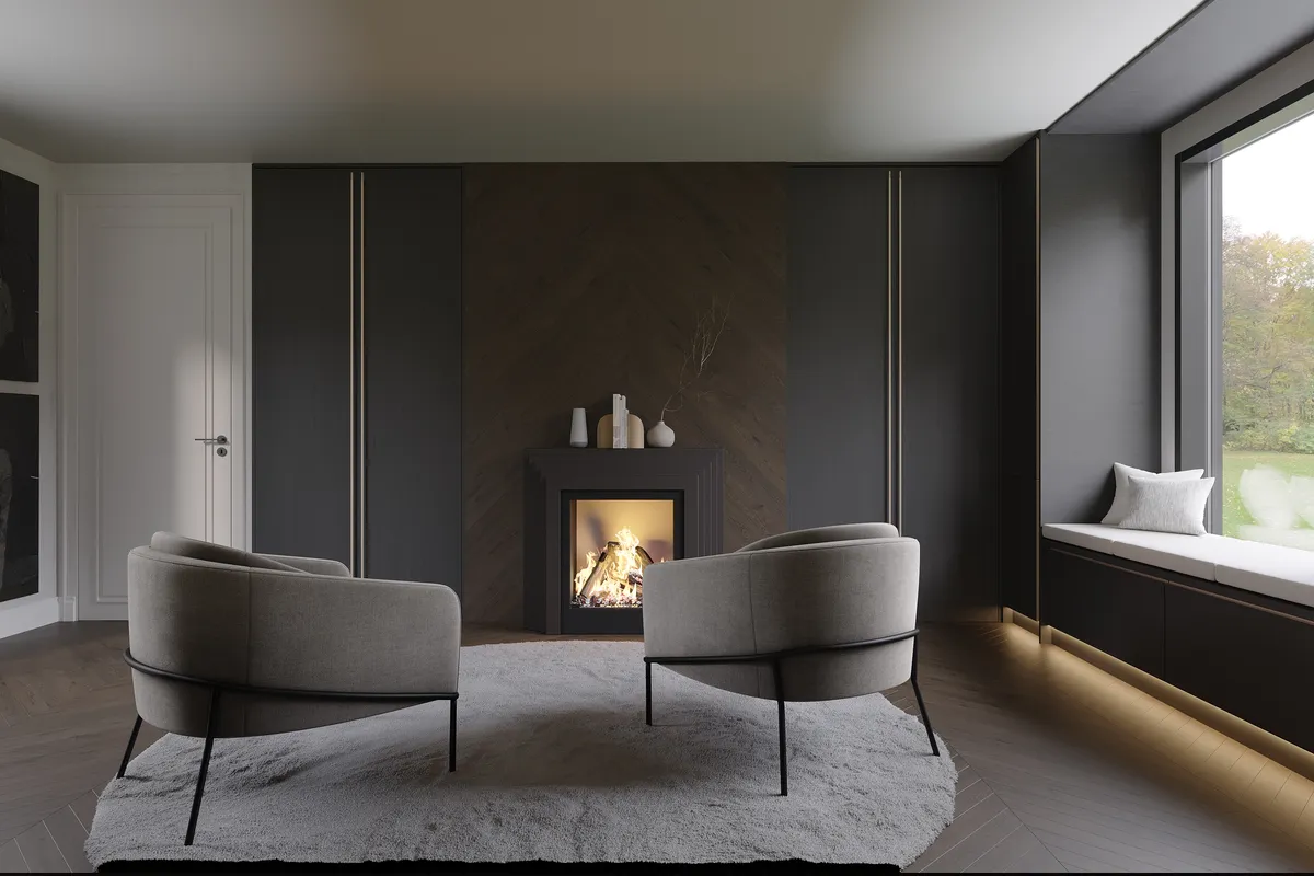 The Quiet Clearing interior, 3D visualisation